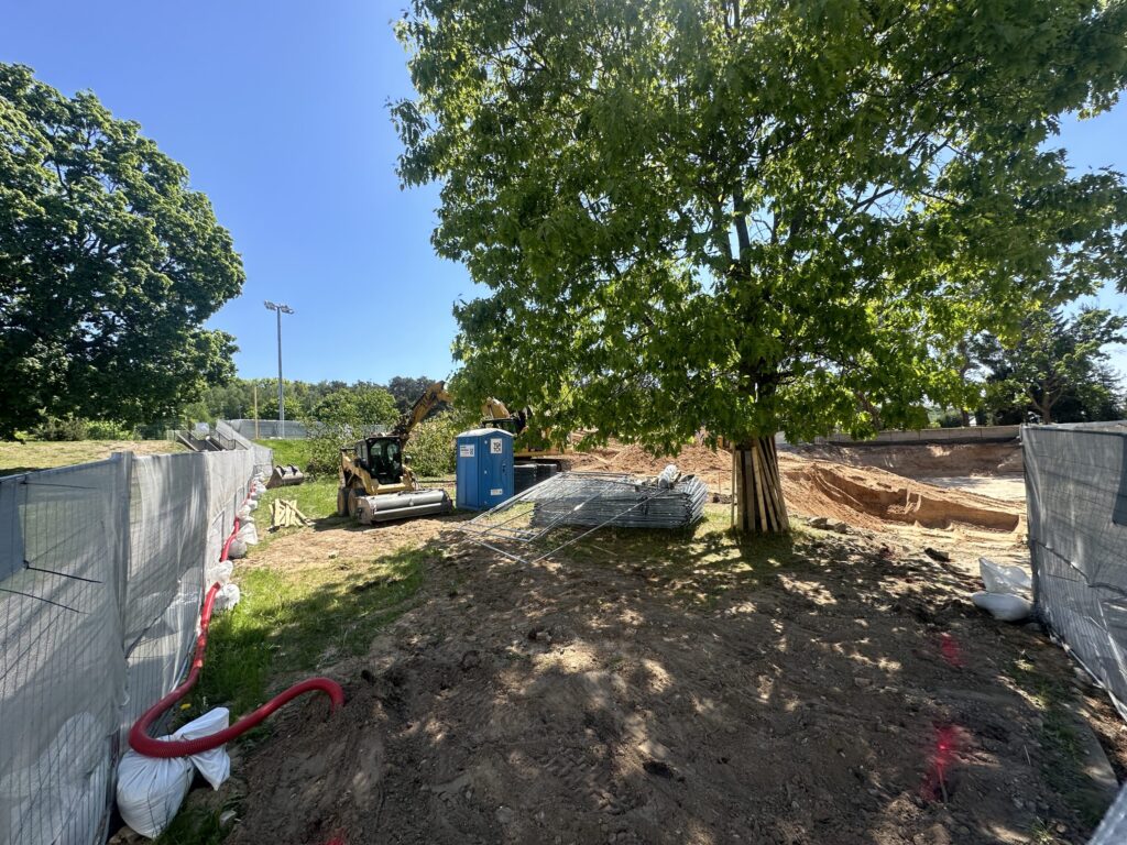 Baseinas Vaidoto g. (Vaidoto g. 11) - Sports arena - construction photos