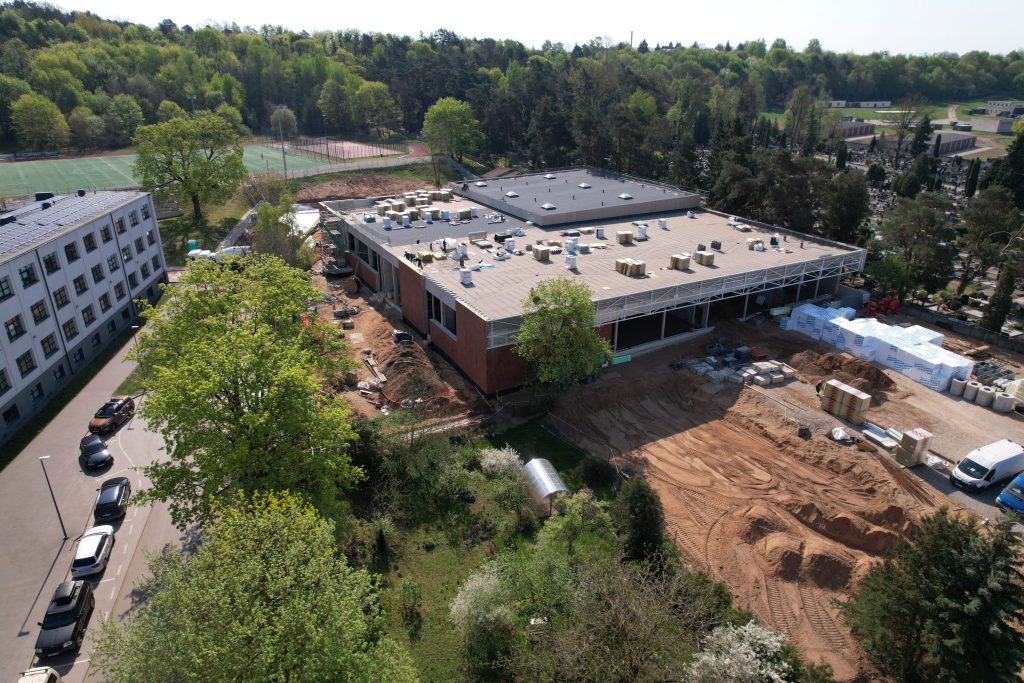 Baseinas Vaidoto g. (Vaidoto g. 11) - Sports arena - construction photos