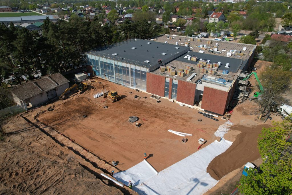 Baseinas Vaidoto g. (Vaidoto g. 11) - Sports arena - construction photos