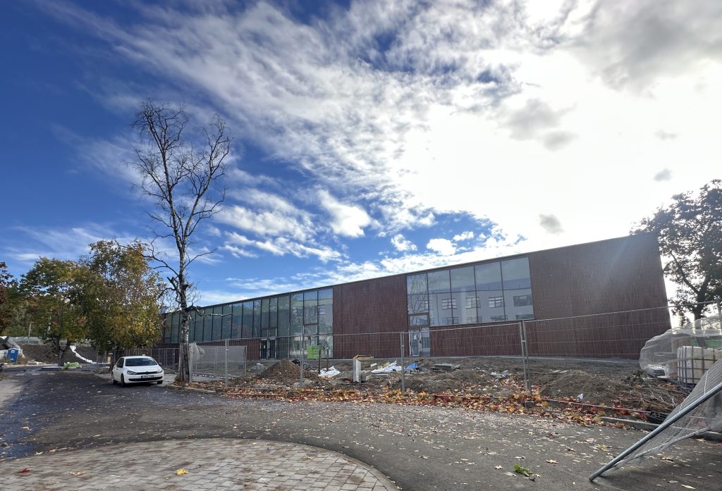 Baseinas Vaidoto g. (Vaidoto g. 11) - Sports arena - construction photos