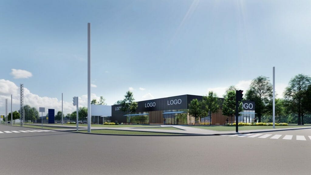 Lidl Valdeķu iela (Valdeķu iela 39) - Tirdzniecības centrs - vizualizācija