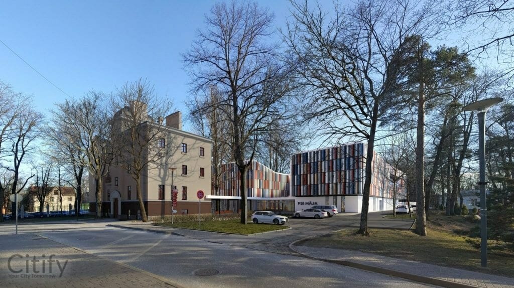 BKUS Bērnu un jauniešu psihiskās veselības centrs (Vienības gatve 45) - Specialiosios priežiūros įstaiga - vizualizacija