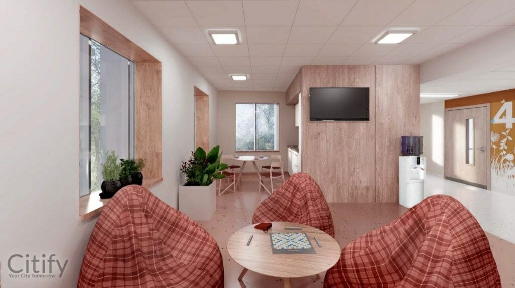 BKUS Bērnu un jauniešu psihiskās veselības centrs (Vienības gatve 45) - Specialiosios priežiūros įstaiga - vizualizacija