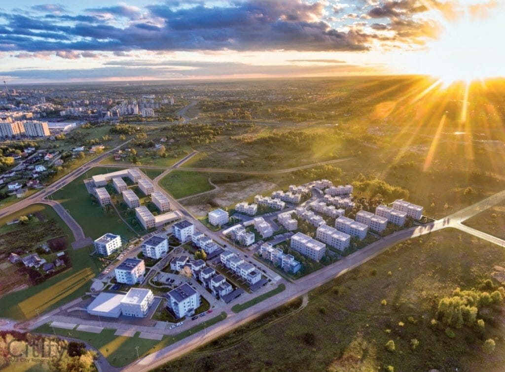 Bajorų alėjos 7 etapas (Salaspilio g. 2) - Food store, Multi apartment - visualization