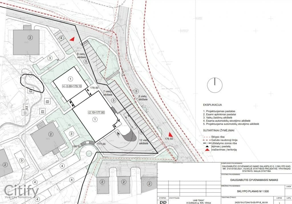 Bajorų alėjos 7 etapas (Salaspilio g. 2) - Food store, Multi apartment - visualization