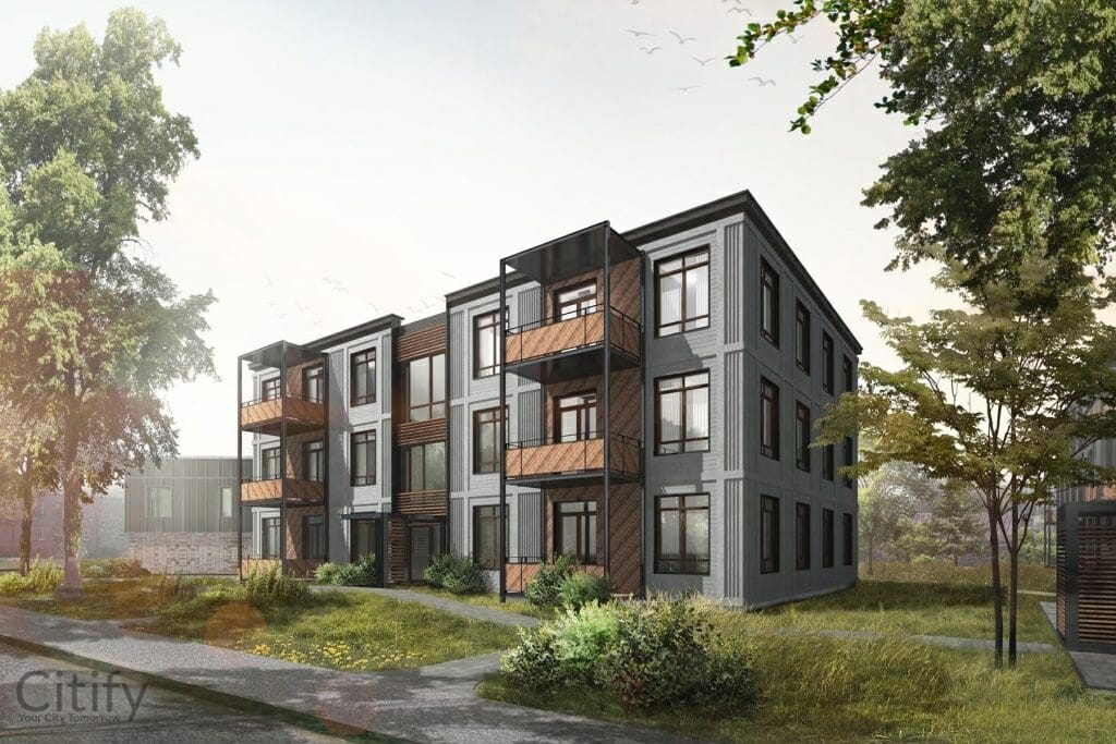 Mežaparka Village - 2. ēka "Liepa" (Čiekuru iela 3) - Daudzdzīvokļu nams - vizualizācija