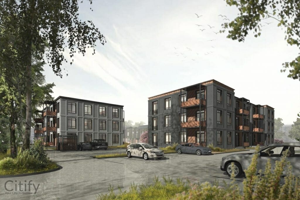 Mežaparka Village - 2. ēka "Liepa" (Čiekuru iela 3) - Daudzdzīvokļu nams - vizualizācija