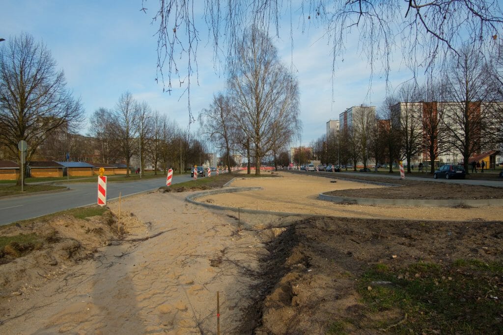 Autostāvvietas Akadēmiķa Mstislava Keldiša ielā (Akadēmiķa Mstislava Keldiša iela) - Parking facility - construction photos