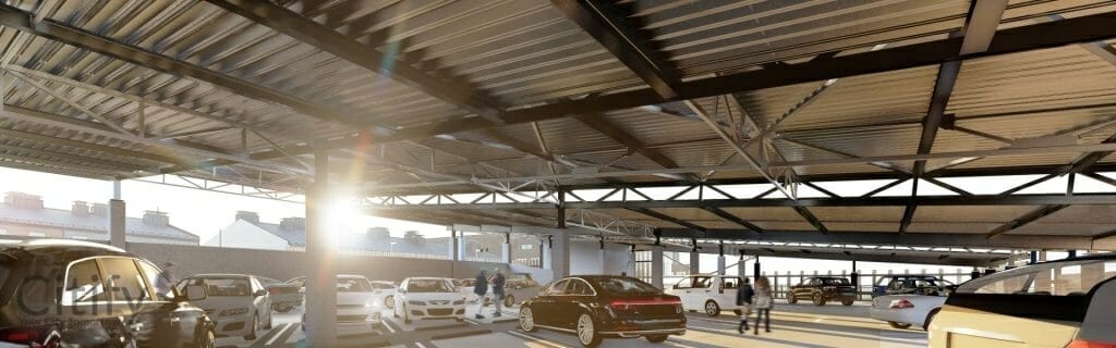 Daudzstāvu autostāvvieta (Daibes iela 27, Mārupe) - Parking facility - visualization