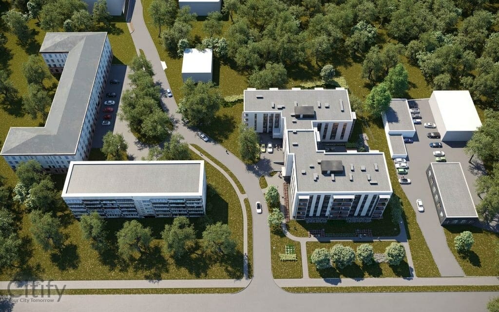 Dzirciema nams (Eižēnijas iela 17) - Daugiabutis - vizualizacija