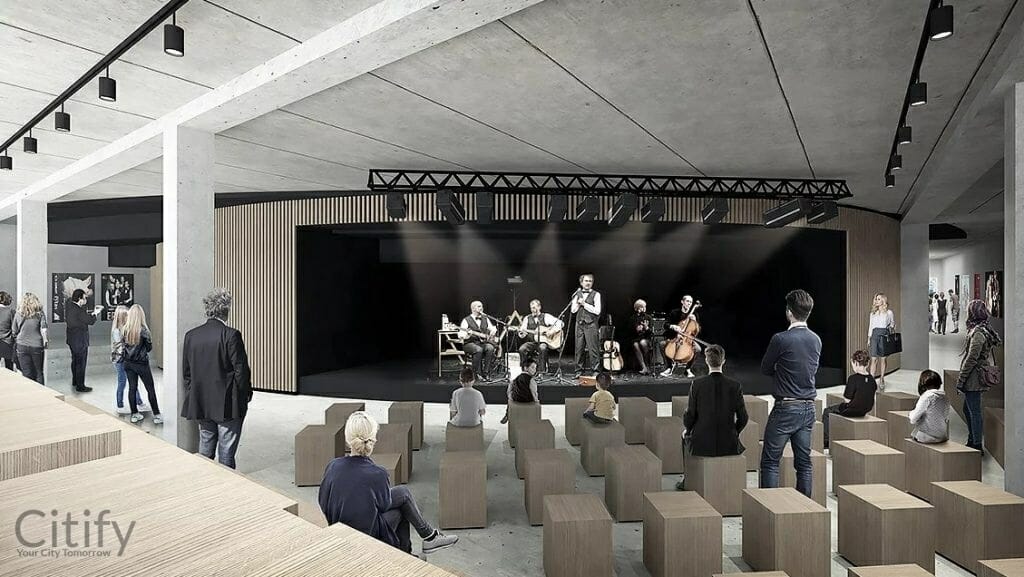 Keistuolių teatro rekonstrukcija (Laisvės pr. 60) - Cultural center - visualization