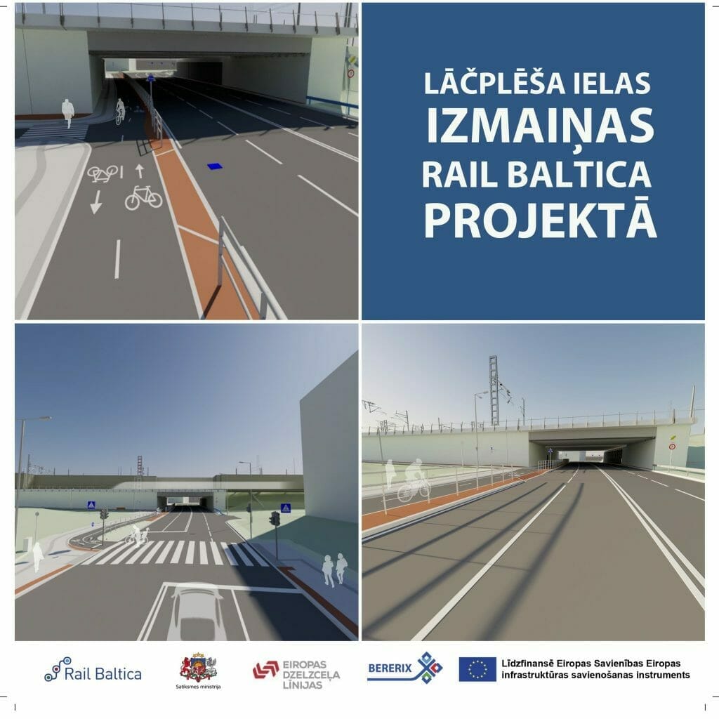 Rail Baltica Rīgas centrālais mezgls posms 2A (Rūsiņa iela 2A) - Railroad - visualization