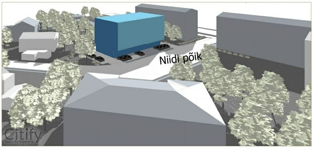 Niidi põik 3 (Niidi põik 3) - Multi apartment, Office center - visualization