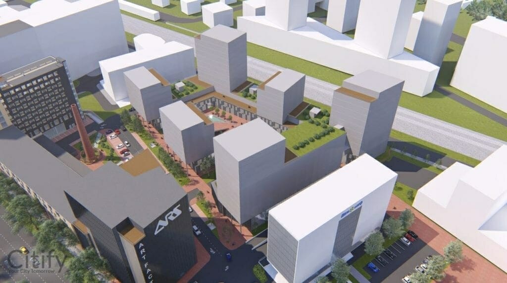 Pärnu mnt 154, 154/1, 154/2, 154/3, 154/4 (Pärnu mnt 154) - Korterelamu, Kaubandus, Büroohoone, Muu kultuurihoone, Parkimishoone - visuaalne