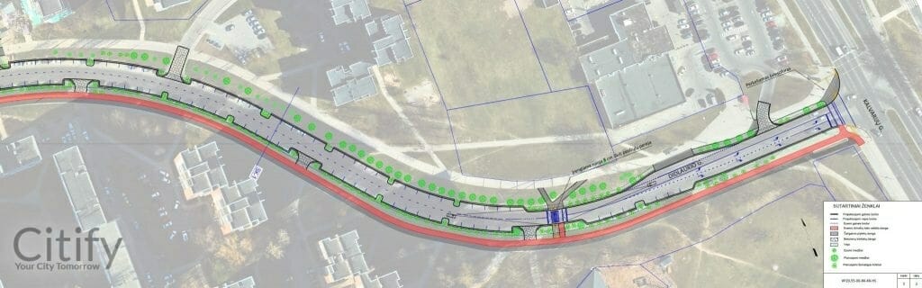 Ramaus eismo gatvė Didlaukio g. (Didlaukio g.) - Iela - vizualizācija