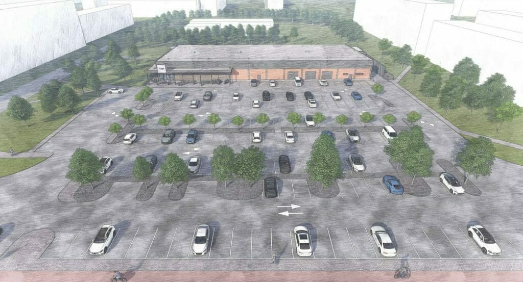 LIDL Statybininkų pr. (Statybininkų pr. 18) - Food store - visualization