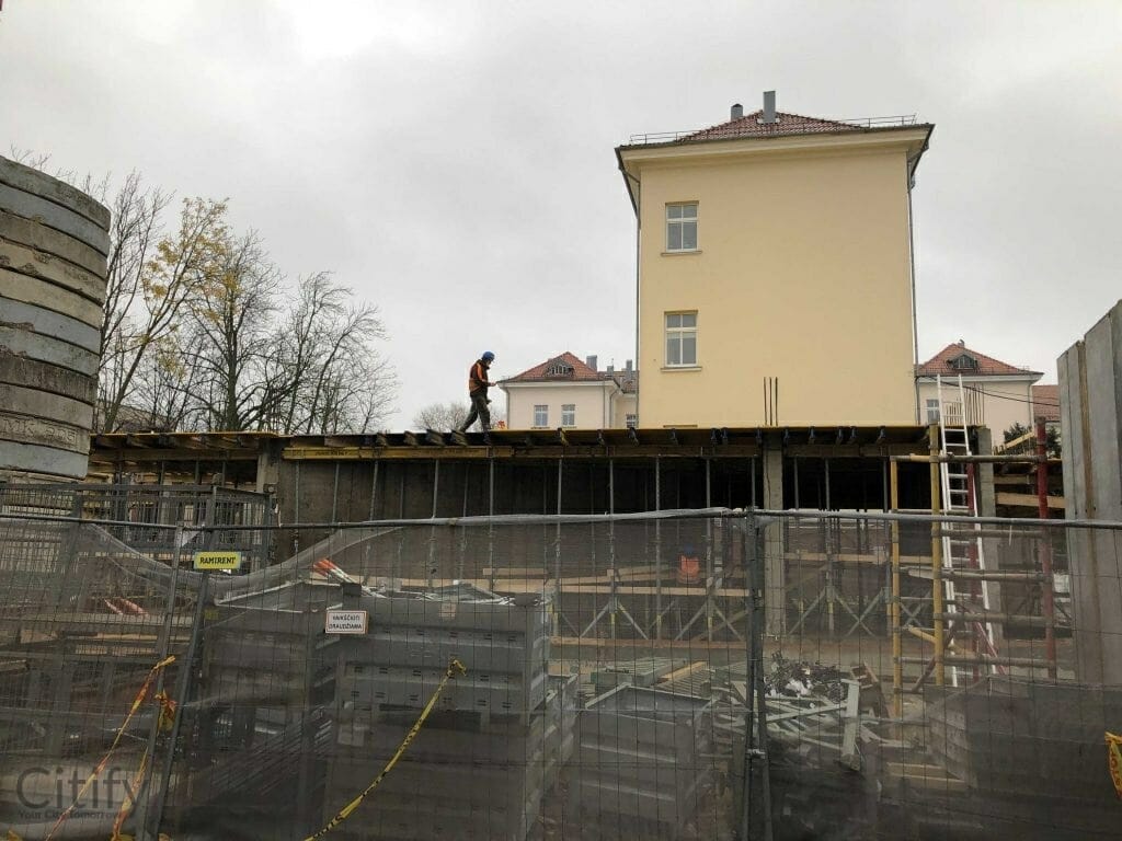 Klaipėdos vaikų ligoninės priestatas (J. Karoso g. 12) - Ligoninė - statybų nuotraukos