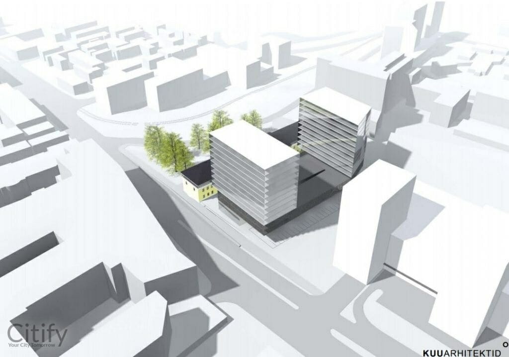 Tartu mnt 85 (Tartu mnt 85) - Multi apartment, Office center, Parking facility - visualization