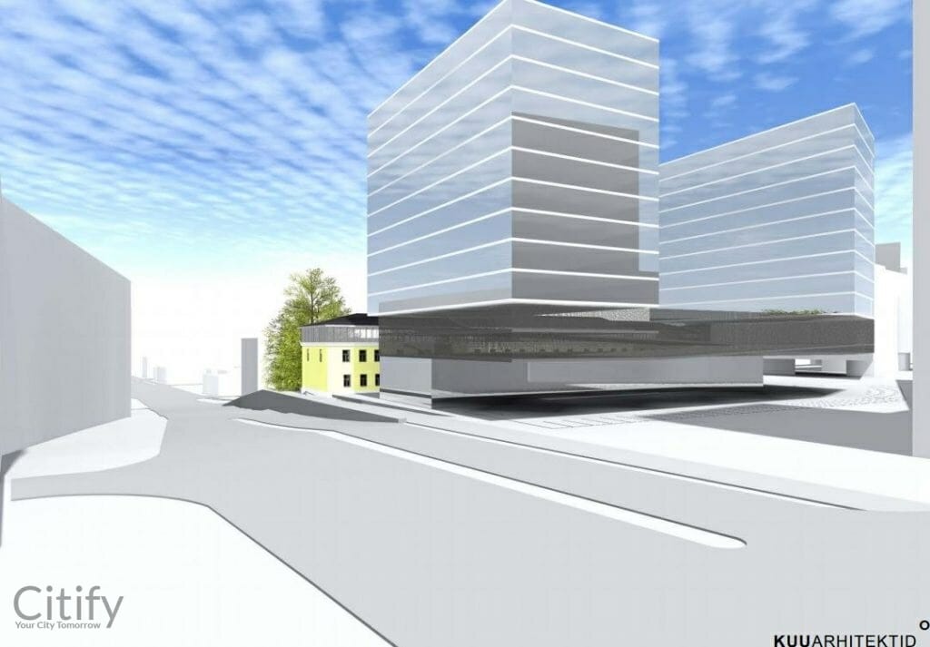 Tartu mnt 85 (Tartu mnt 85) - Multi apartment, Office center, Parking facility - visualization