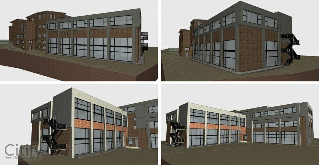 Visorių g. 8 (Visorių g. 8) - Office center - visualization