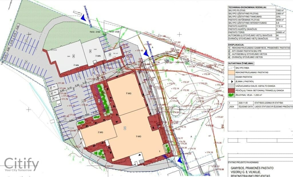 Visorių g. 8 (Visorių g. 8) - Office center - visualization