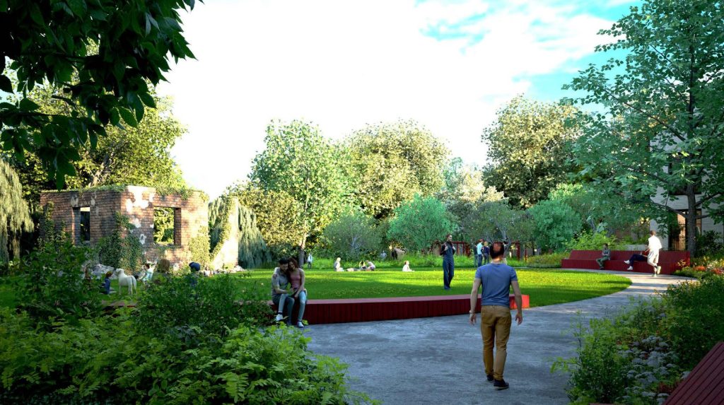 Strumilos sodas (V. Šopeno g.) - Parks - vizualizācija