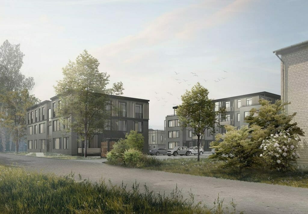 Mežaparka Village - 2. ēka "Liepa" (Čiekuru iela 3) - Daudzdzīvokļu nams - vizualizācija