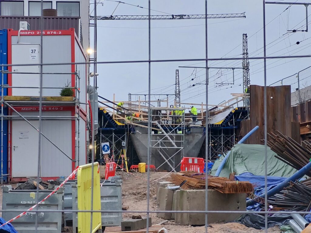 Rail Baltica Rīgas centrālais mezgls posms 2A (Rūsiņa iela 2A) - Railroad - construction photos