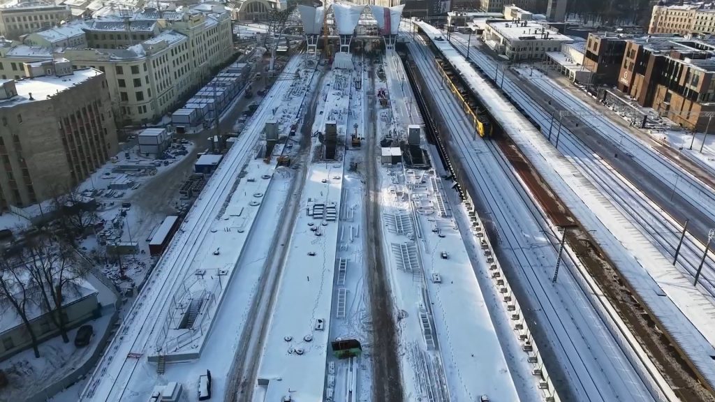 Rail Baltica Rīgas centrālais mezgls posms 2A (Rūsiņa iela 2A) - Railroad - construction photos