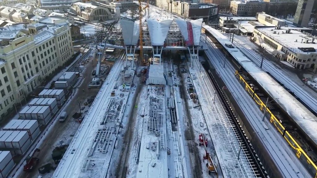 Rail Baltica Rīgas centrālais mezgls posms 2A (Rūsiņa iela 2A) - Railroad - construction photos