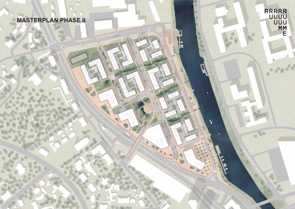 Zunda Parks I kārta (Daugavgrīvas iela 31) - Daudzdzīvokļu nams, Biroju centrs, Tirdzniecības centrs - vizualizācija