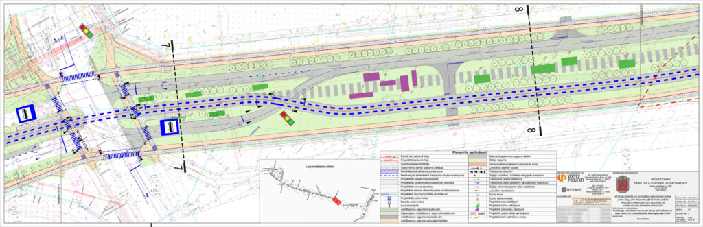 Metrobusa infrastruktūras izbūve Dzelzavas ielā (Dzelzavas iela) - Street - visualization