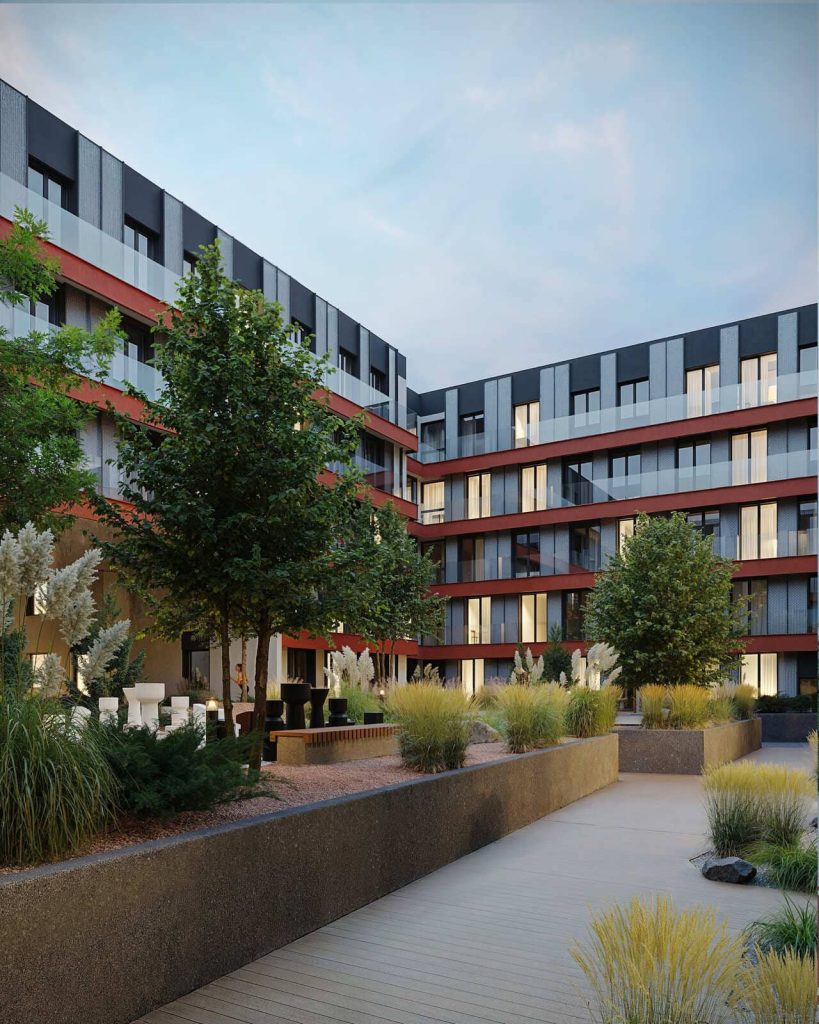 Ozų ozas (Vito Gerulaičio g. 4) - Co-living, Multi apartment - visualization