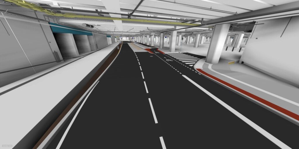 Rail Baltica Rīgas centrālais mezgls posms 2A/2B (Stacijas laukums 2) - Road - visualization