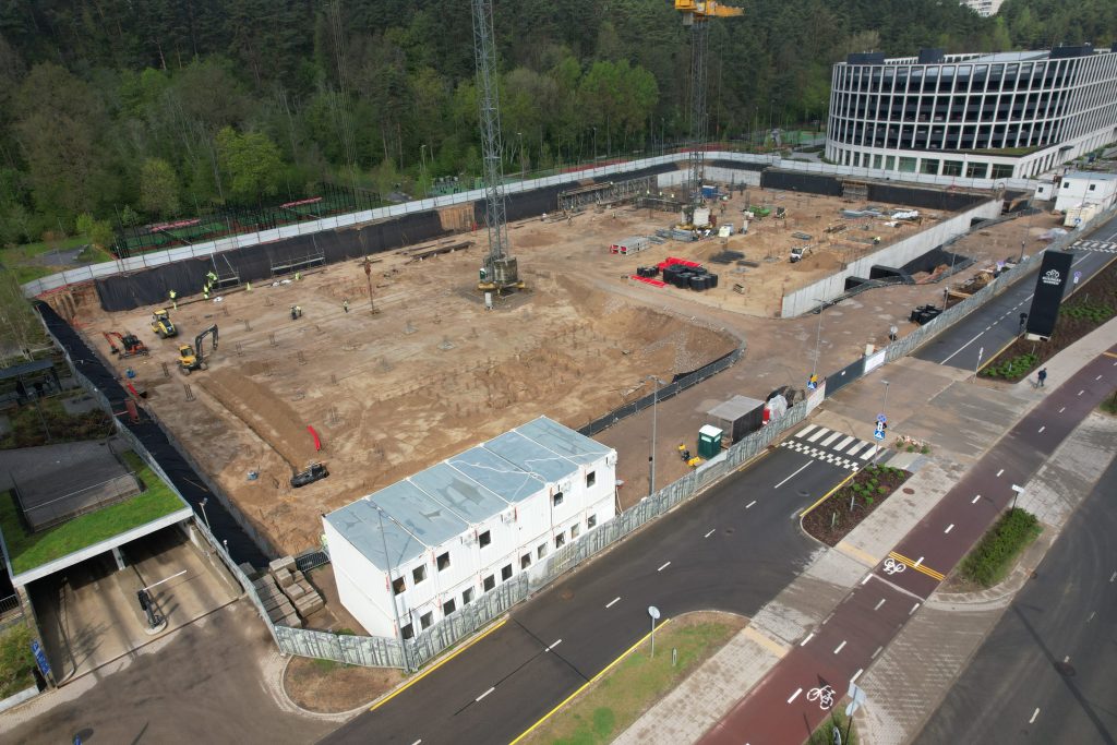 Business Garden Vilnius 2 etapas (Laisvės pr. 10) - Office center - construction photos