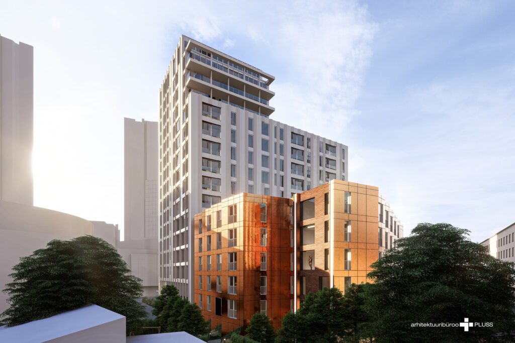 Stellar Residence (Tartu mnt 15) - Co-living, Daudzdzīvokļu nams - vizualizācija