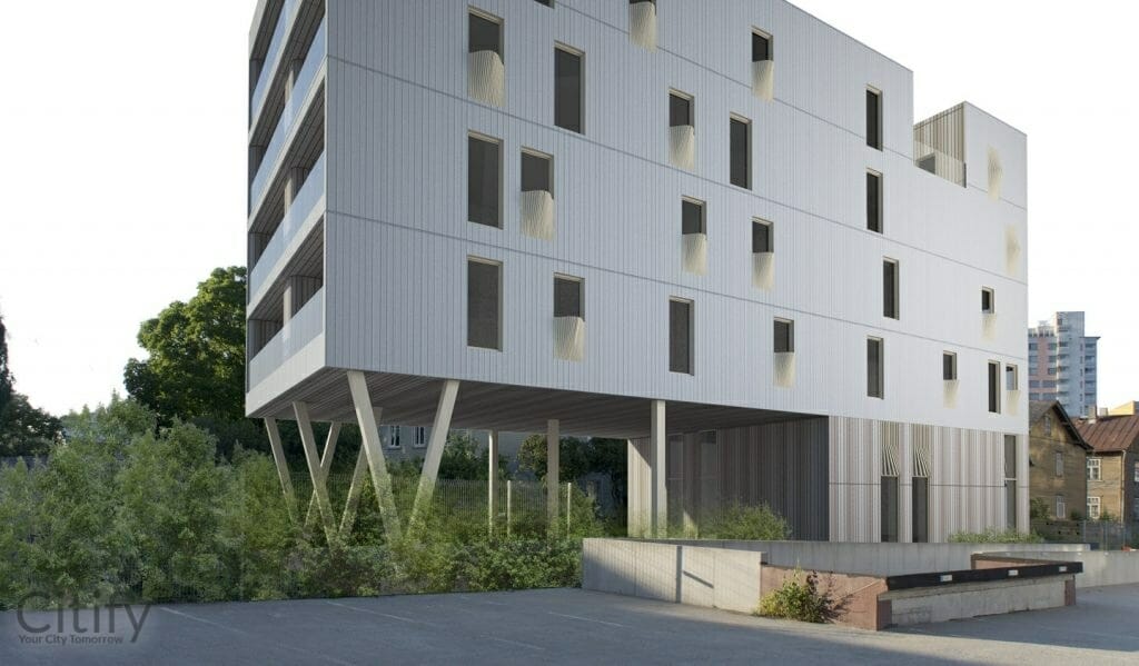 Duo Maja (Alevi 5) - Daugiabutis, Kita komercija - vizualizacija