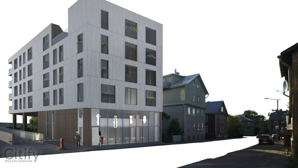 Duo Maja (Alevi 5) - Daugiabutis, Kita komercija - vizualizacija