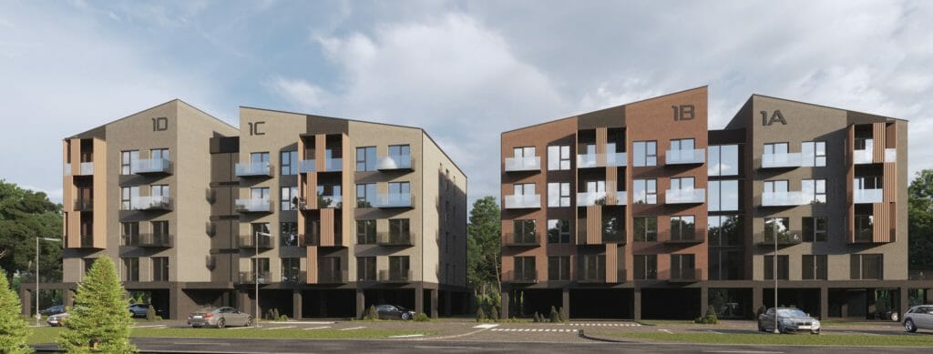 Arčiau miško 1 etapas (1C, 1D) (Girios g. 1G) - Multi apartment - visualization