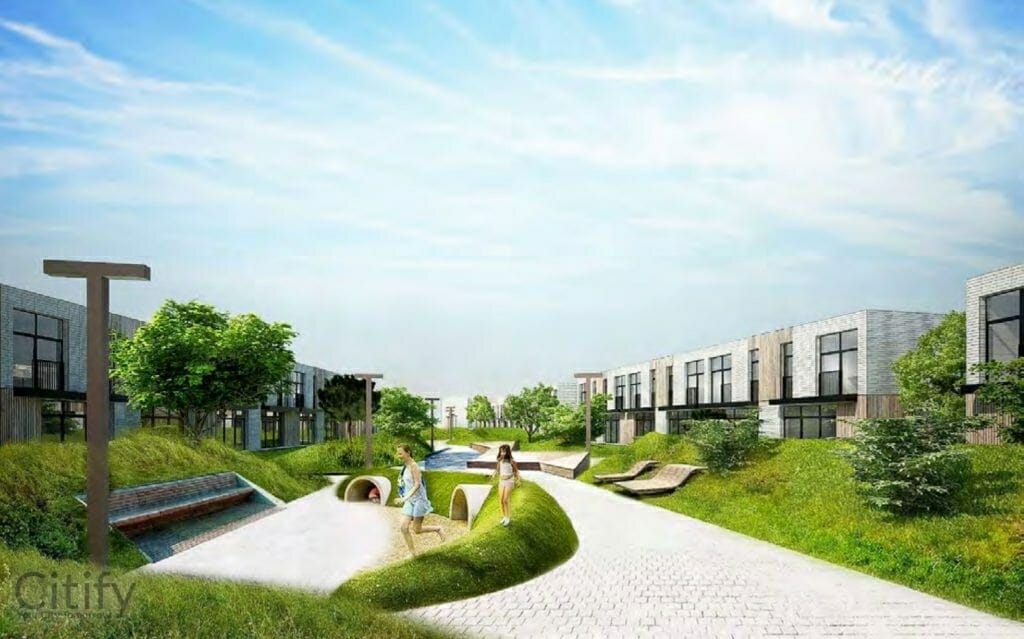 MO Garden 1 etapas (sublokuoti namai) (Mozūriškių g. 188, 200, 202, 204, 206, 208, 210, 212, 222, 224, 226, 228) - Row housing - visualization