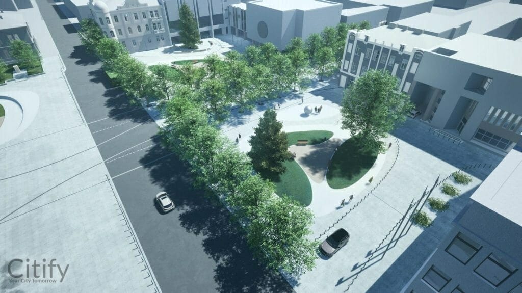 Studentų skveras (Vienybės a. 1) - Väljak - visuaalne