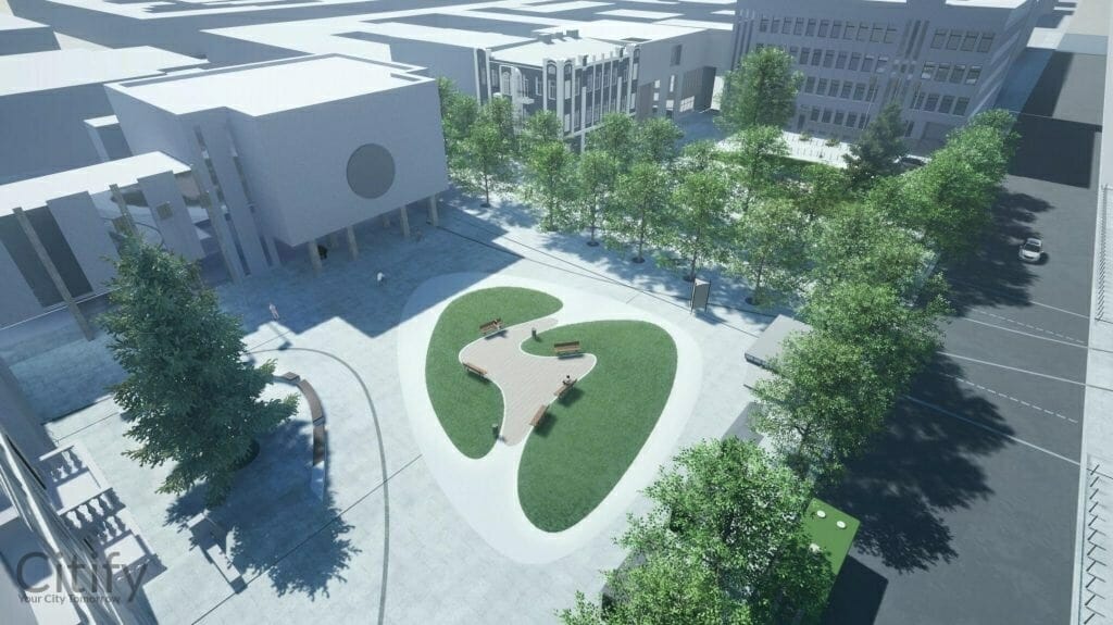 Studentų skveras (Vienybės a. 1) - Väljak - visuaalne