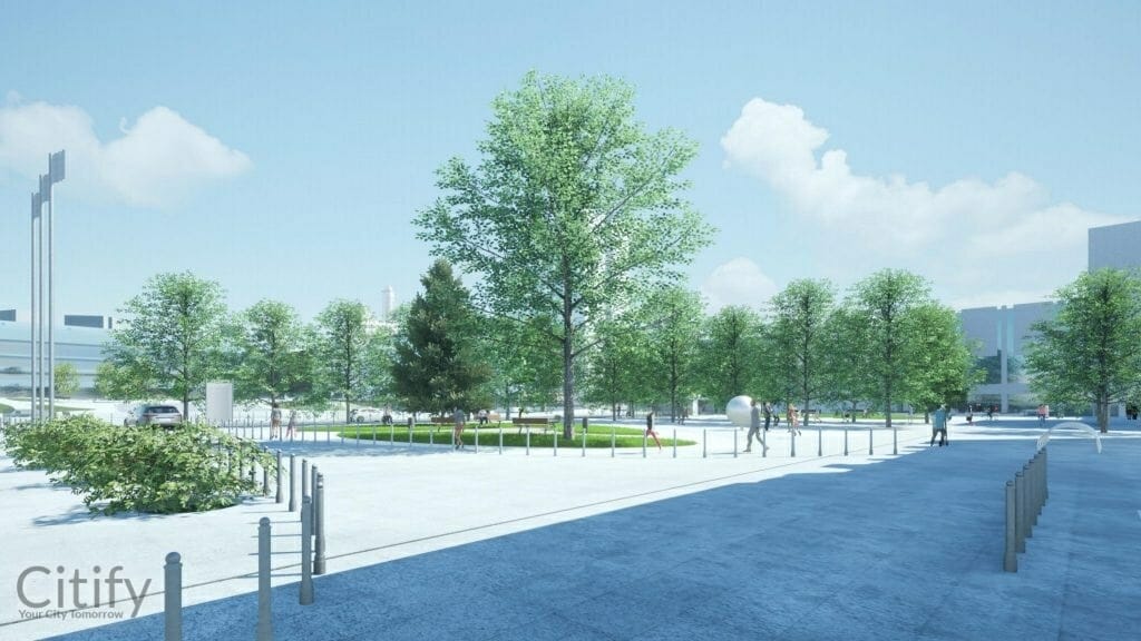 Studentų skveras (Vienybės a. 1) - Väljak - visuaalne