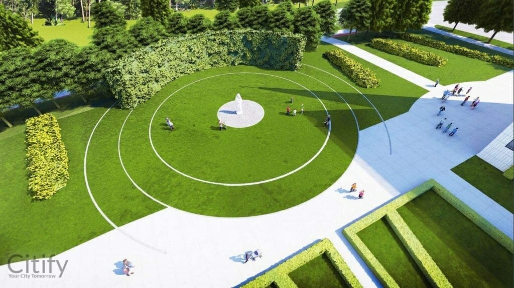 Šv. Juozapo bažnyčios skveras (Tolminkiemio g. 4) - Square - visualization