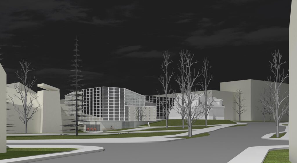 Naujasis Žvėrynas (Sėlių g. 2) - Office center - visualization