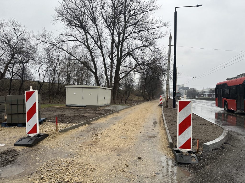 Savanorių pr. (nuo Elektrinės g. iki Titnago g.) dviračių takas (Savanorių pr.) - Bike path - construction photos
