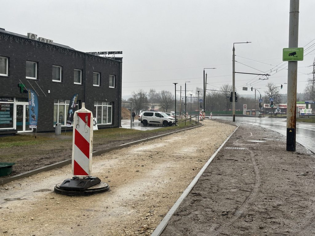 Savanorių pr. (nuo Elektrinės g. iki Titnago g.) dviračių takas (Savanorių pr.) - Bike path - construction photos