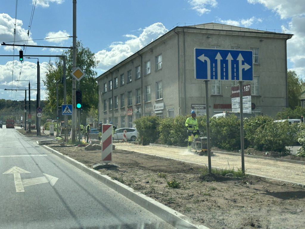Savanorių pr. (nuo Elektrinės g. iki Titnago g.) dviračių takas (Savanorių pr.) - Bike path - construction photos