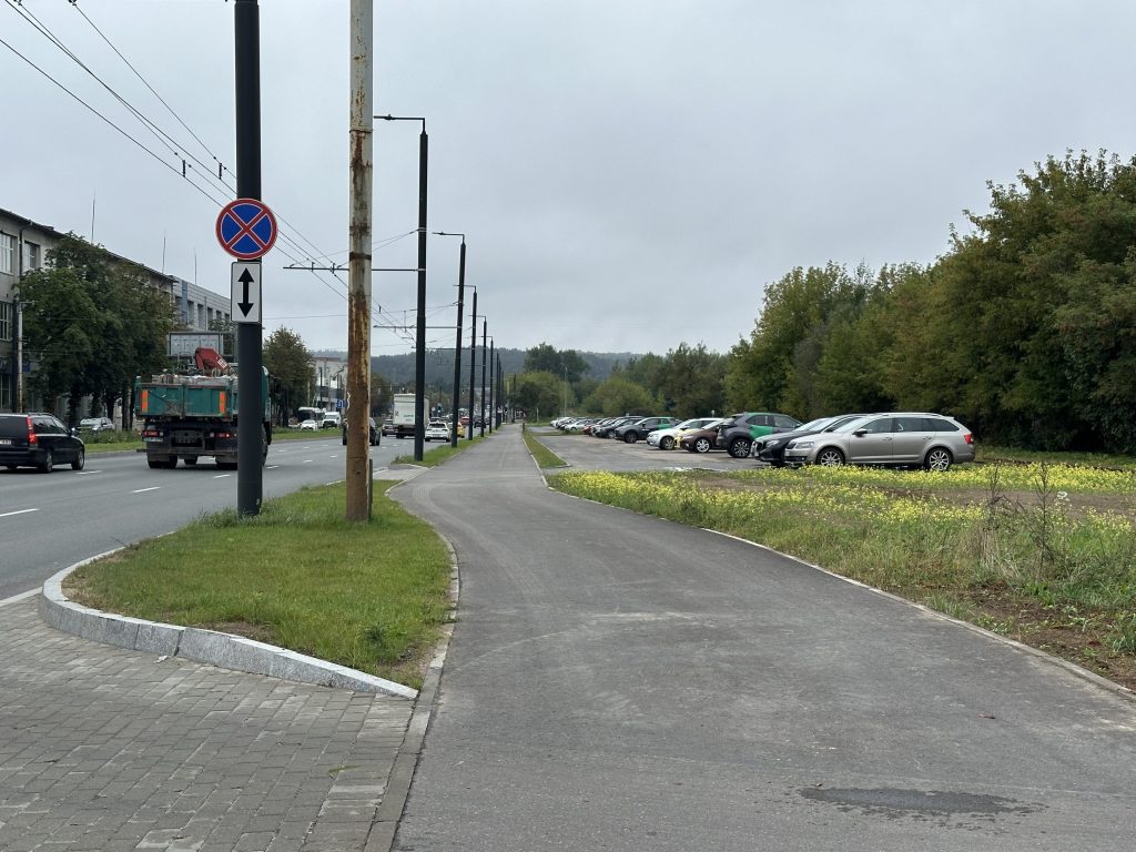 Savanorių pr. (nuo Elektrinės g. iki Titnago g.) dviračių takas (Savanorių pr.) - Bike path - construction photos