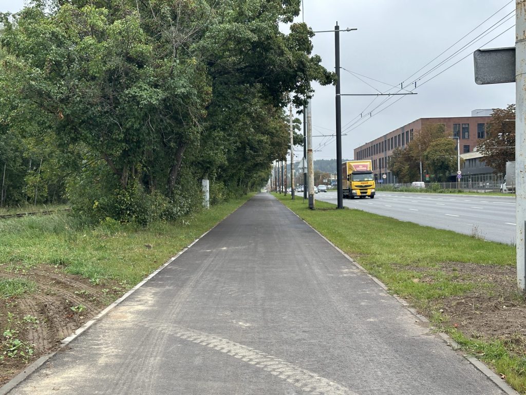 Savanorių pr. (nuo Elektrinės g. iki Titnago g.) dviračių takas (Savanorių pr.) - Bike path - construction photos